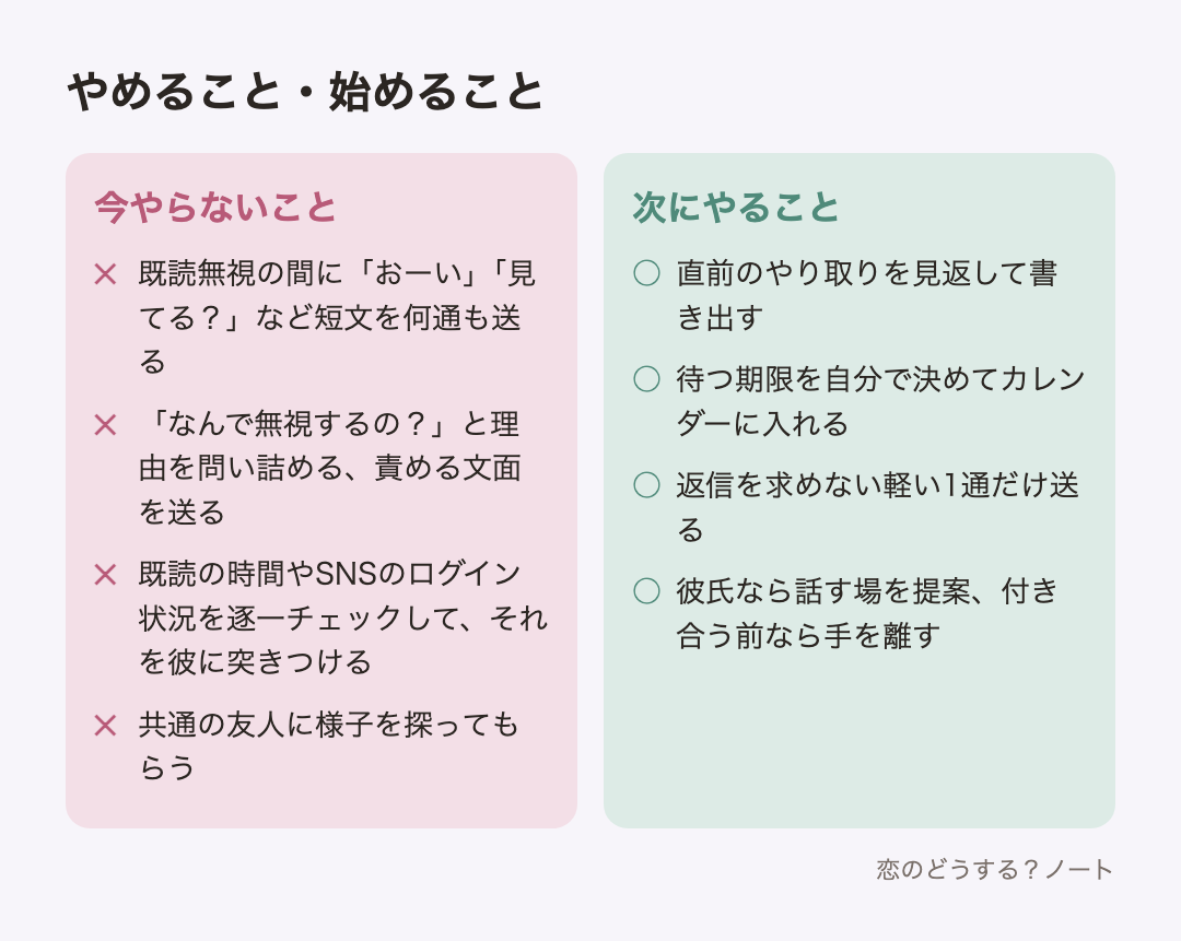 今やらないことと次にやること