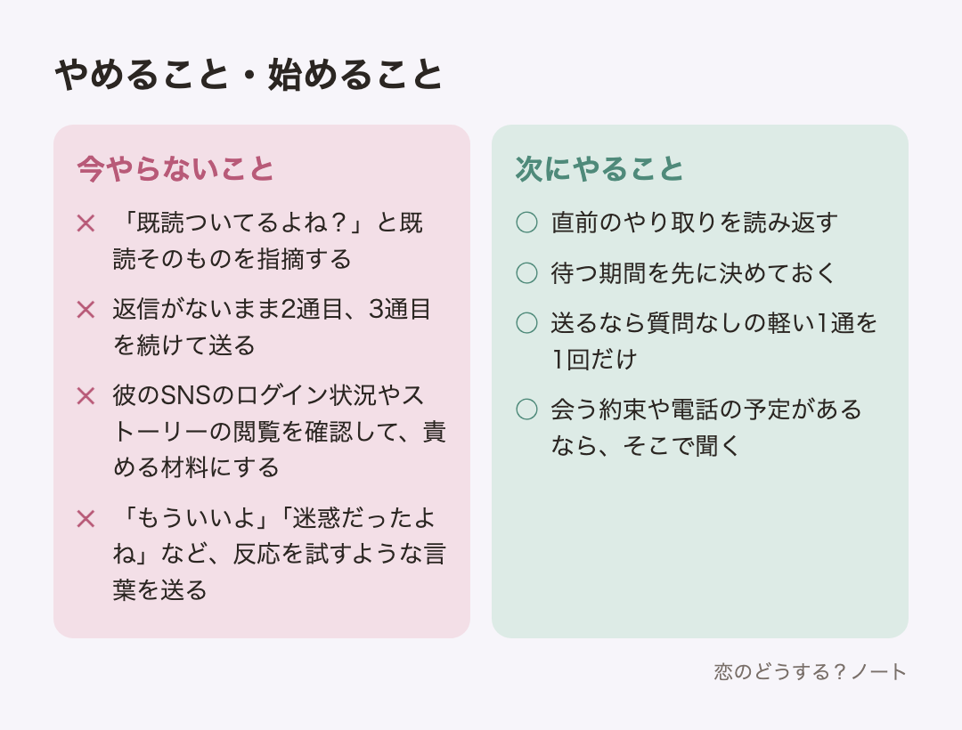 今やらないことと次にやること