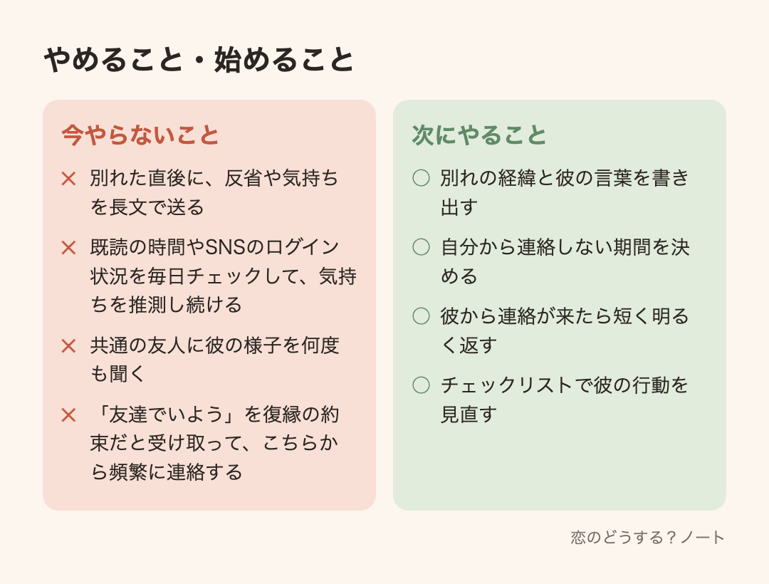 今やらないことと次にやること