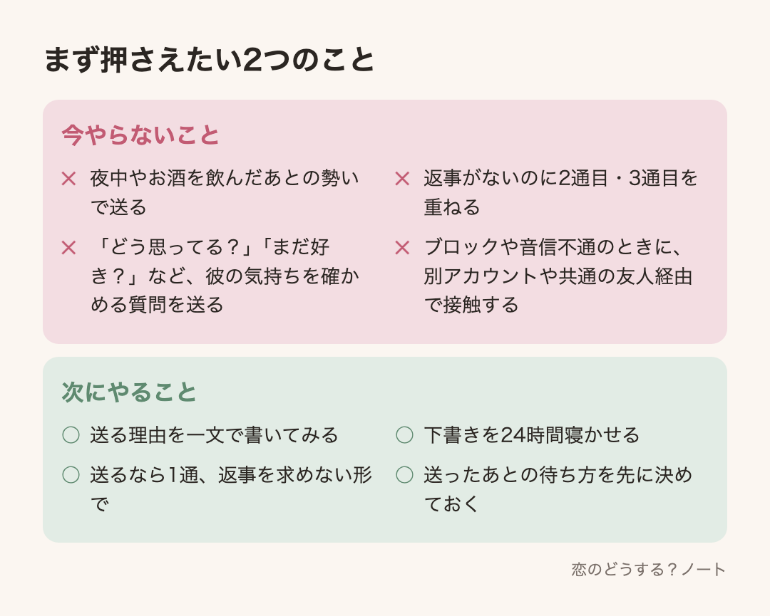 今やらないことと次にやること
