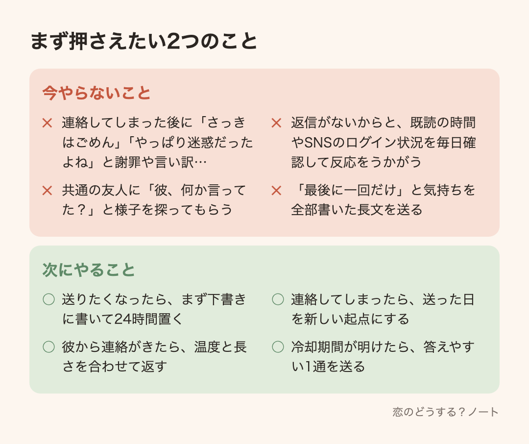今やらないことと次にやること