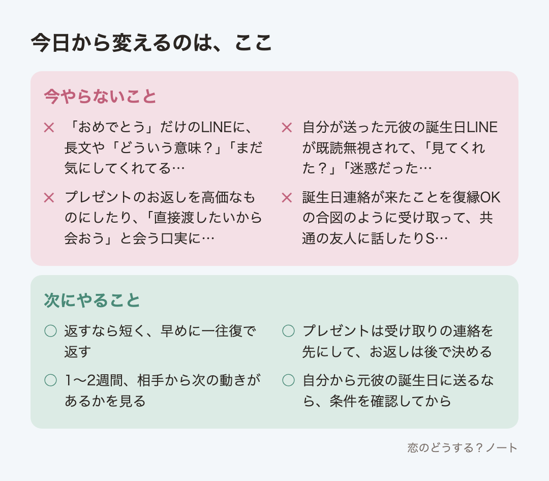 今やらないことと次にやること